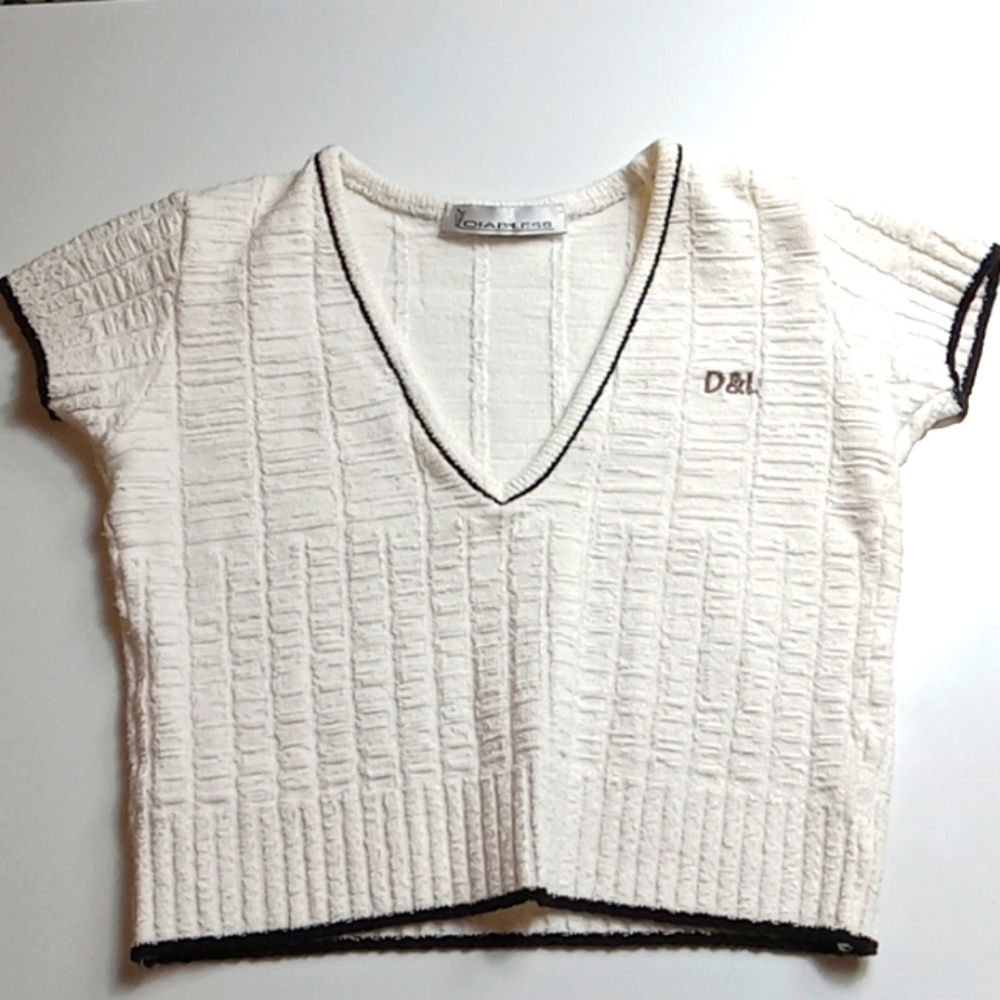 Diabless Vintage Midriff Sweater Super Cute Size S
